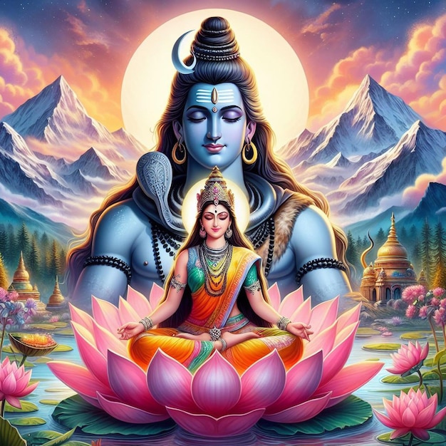 Imagen de Shiva y Parvati