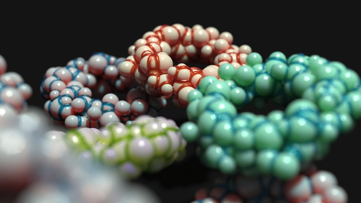 Foto una imagen sobre el tema de la microbiología y las diferentes formas biológicas del cuerpo.