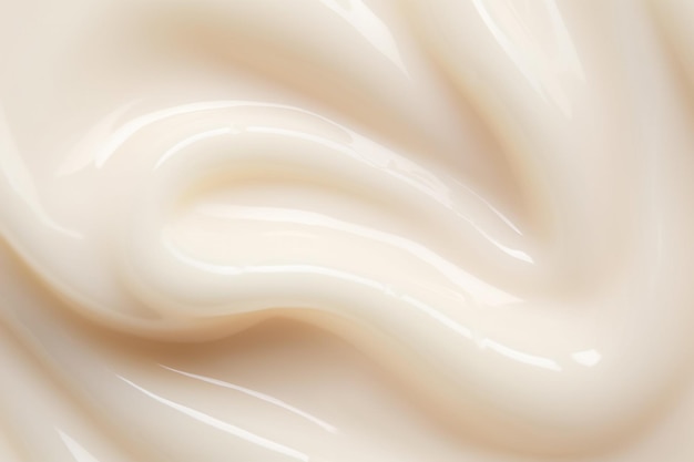 Imagen de una sustancia blanca cremosa yogur de fondo cremoso IA generativa