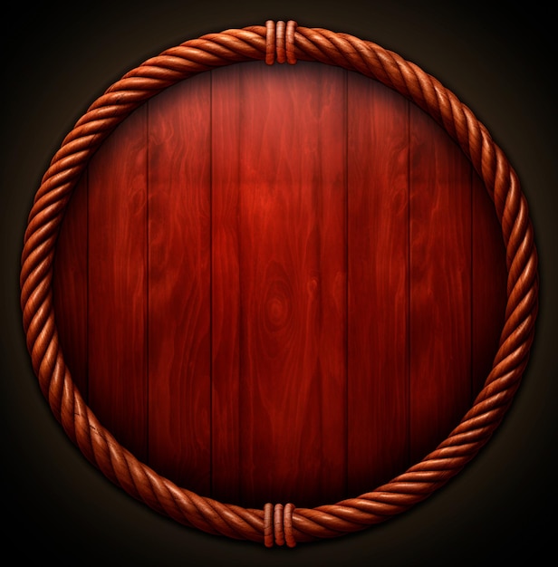 imagen de tablero de madera redondo para composición