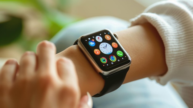 Imagen de la tecnología de relojes inteligentes para la atención médica por AIG53