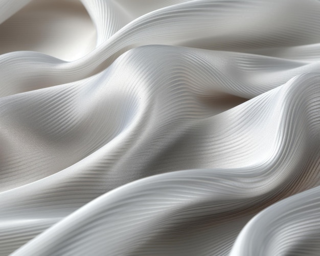 una imagen de una tela blanca con líneas onduladas