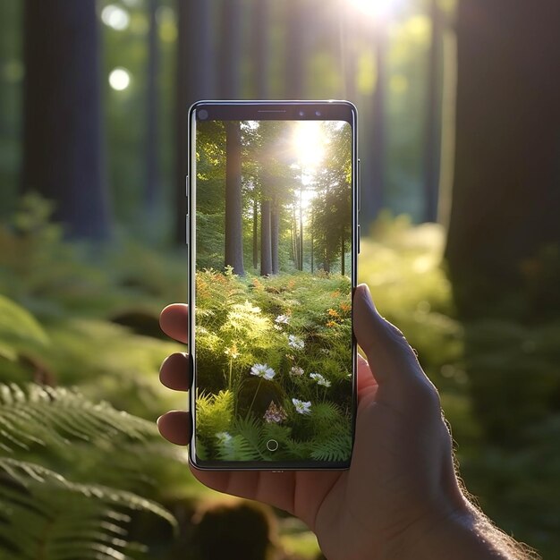 Foto imagen de un teléfono inteligente