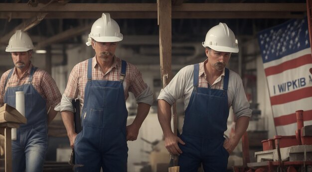 Imagen del tema del hombre trabajador para el Día del Trabajo