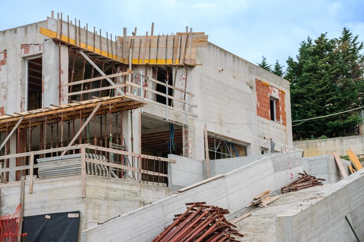 Imagen de terreno en construcción para zona de vivienda residencial