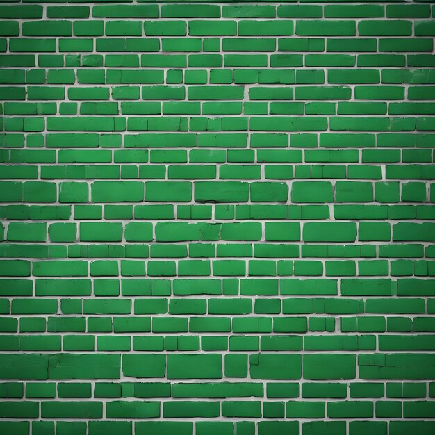 imagen de la textura de la pared de ladrillo verde