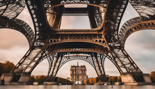 una imagen de una torre que tiene las palabras París en ella