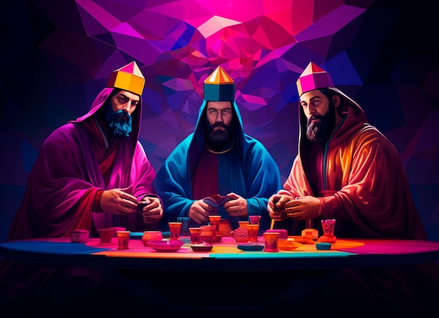 imagen de los tres reyes magos