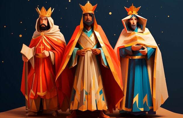 imagen de los tres reyes magos