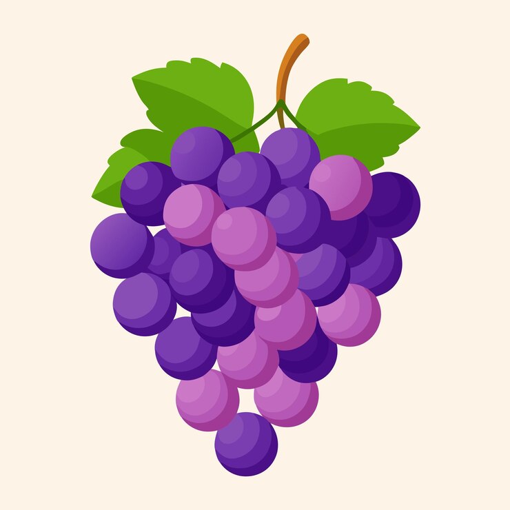 Foto una imagen de uvas púrpuras con hojas verdes
