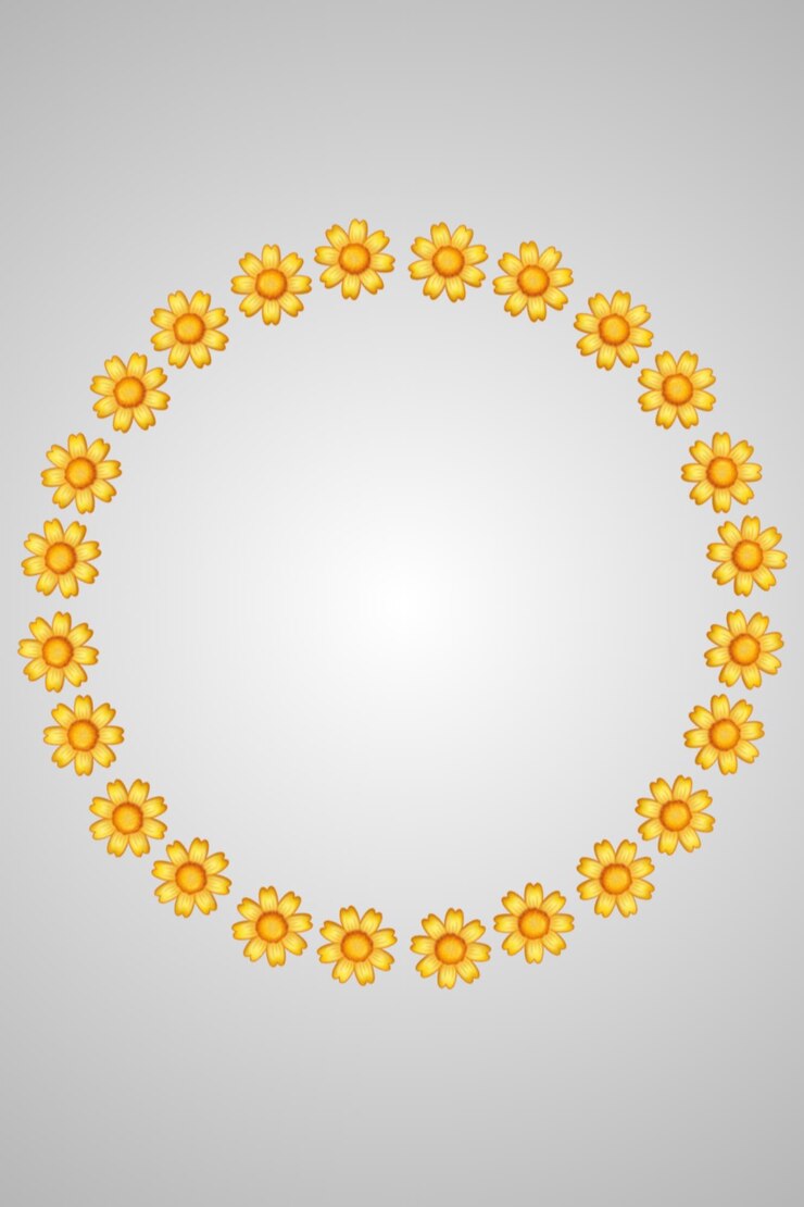 Foto imagen vectorial de diseño de flores circulares