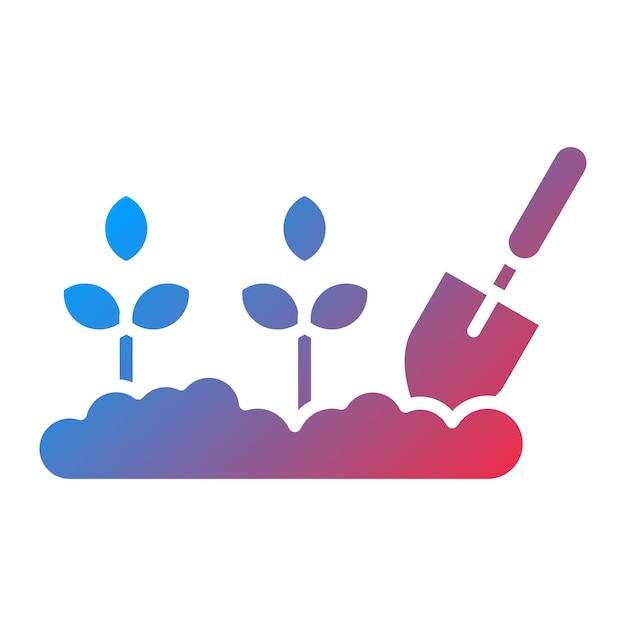 Imagen vectorial de icono de agricultura Se puede utilizar para la agricultura y la jardinería