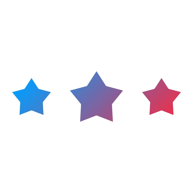 La imagen vectorial del icono de las estrellas se puede utilizar para la retroalimentación del cliente