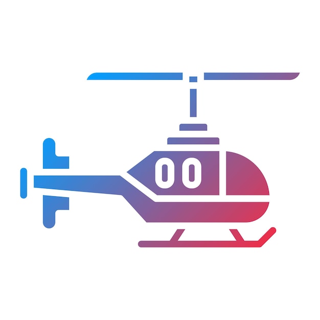 Imagen vectorial del icono del helicóptero Se puede utilizar para la agricultura y la jardinería