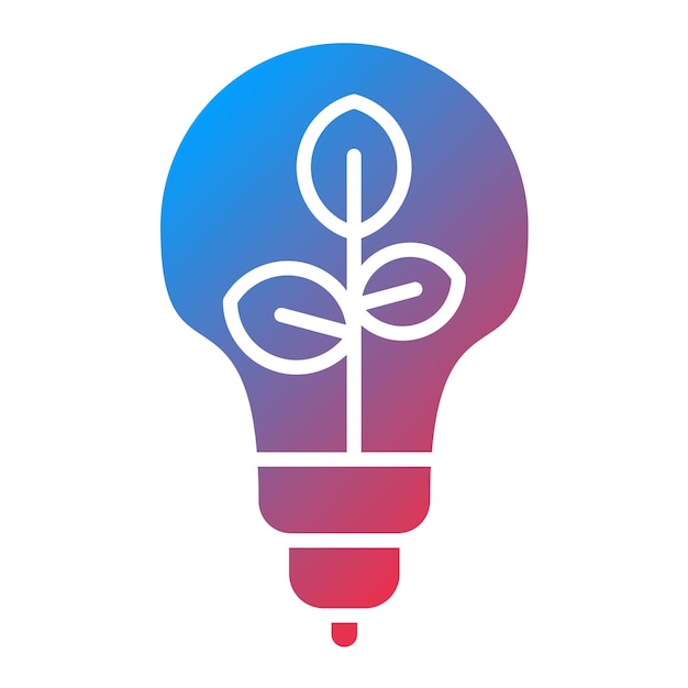 Imagen vectorial del icono de preservación de la energía Se puede utilizar para una vida sostenible