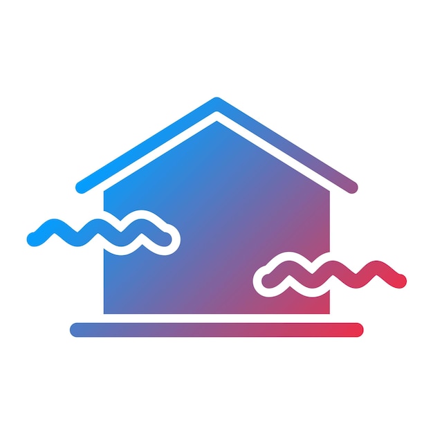 Imagen vectorial del icono de ventilación natural Puede utilizarse para una vida sostenible