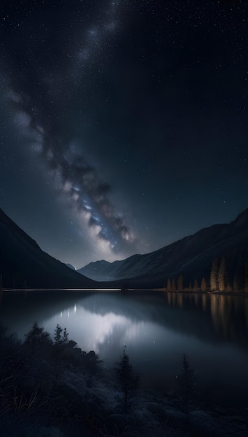 Imagen de la vibración del cielo nocturno