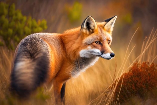 Imagen de un zorro rojo salvaje