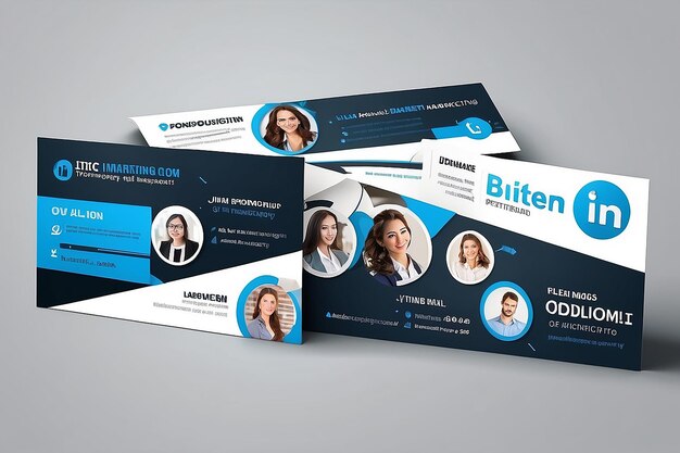 Imágenes de banner de LinkedIn bonito fondo de LinkedIn plantilla de diseño de foto de portada de la agencia de marketing digital