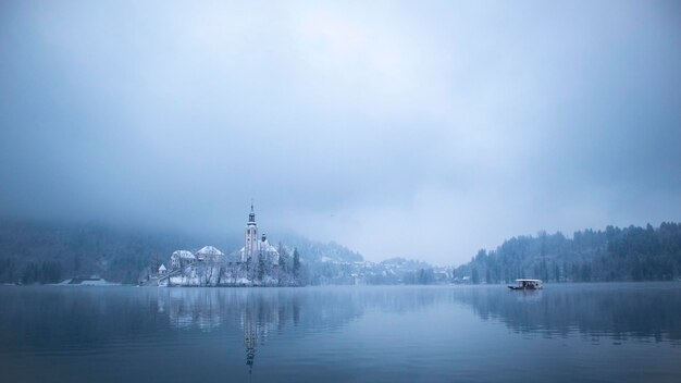 Imágenes de Bled, Eslovenia, en otoño e invierno