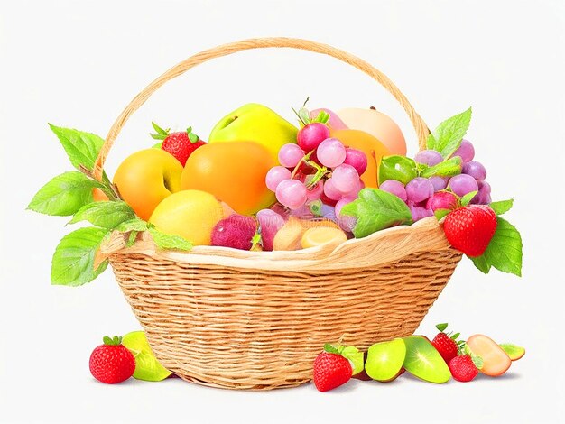 Imágenes de la canasta de frutas descargar gratis