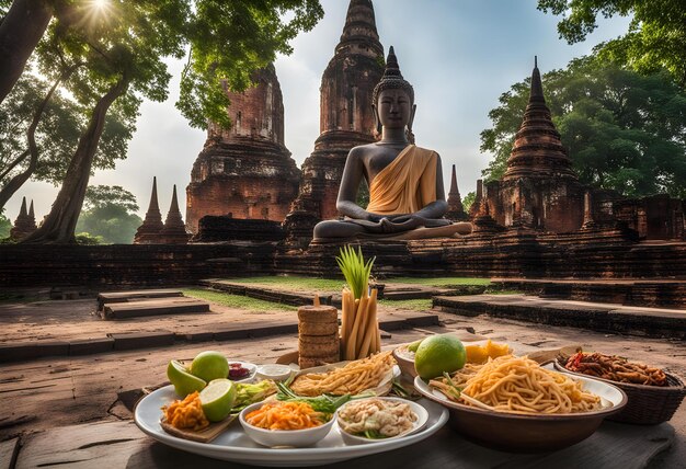 Imágenes de comida coloridas comida muy bonita foto comida hermosa foto comida se diferentes paisajes de comida AI GEN