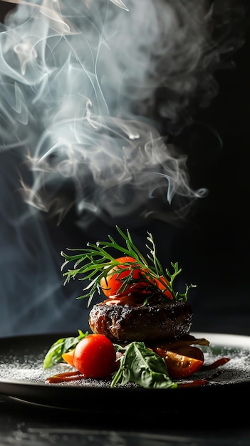Imágenes deliciosas de platos gourmet