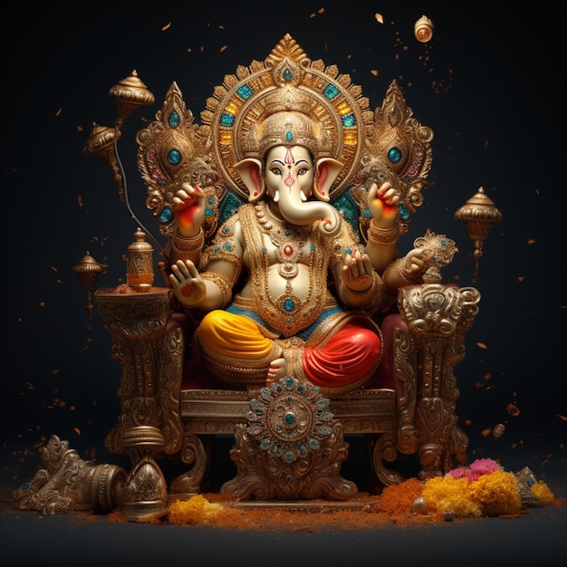 Imágenes del dios hindú Ganesha