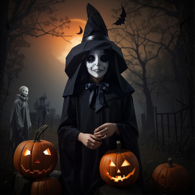 Imágenes espeluznantes de Halloween Tejores de fondo de Halloween Papeles de pared de Halloween Noche de Halloween