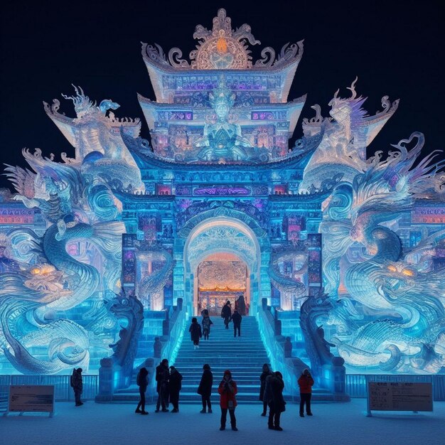 Imágenes del festival de hielo y nieve de Harbin