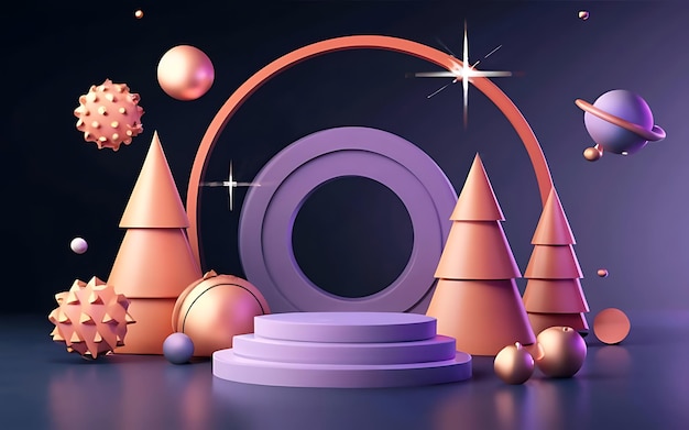 Imágenes de fondo 3D tecnología de ilustración renderización de alta tecnología 3D geométrico papel tapiz abstracto diseño digital arte gráfico elemento tecnológico futurista exhibición decoración plantilla de cartel espacio de fondo