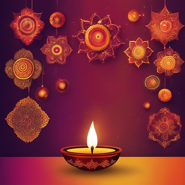 Imágenes de fondo de celebración del festival tradicional de Diwali ai generado