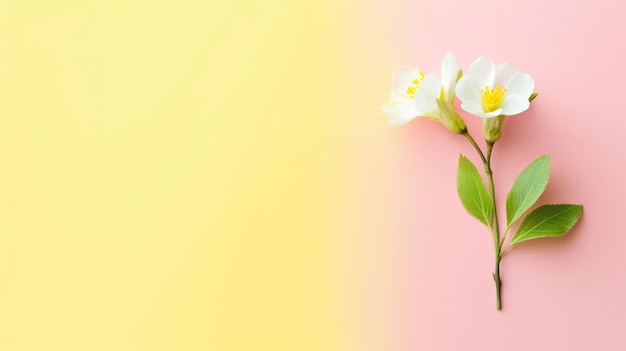 Imágenes de fondo de flores de primavera Colores naturales Fondo brillante Generativo Ai