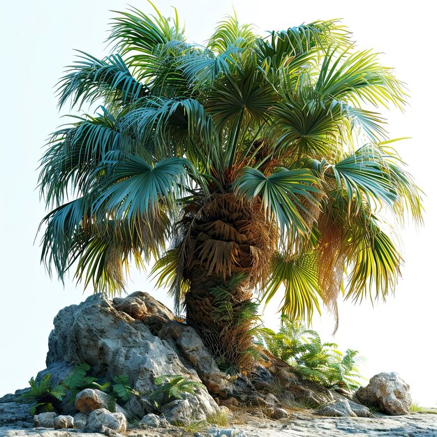 Imágenes de fondo de palmera tropical de dibujos animados lindo 3D Fondos de pantalla HD