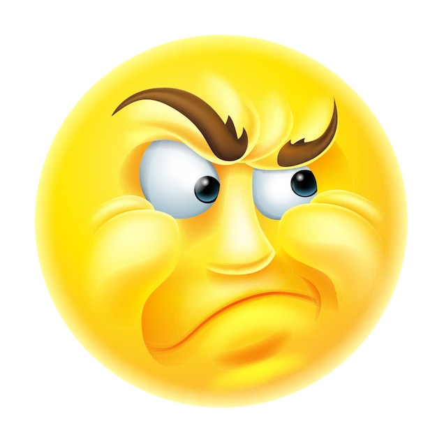Imágenes gráficas de emojis enojados