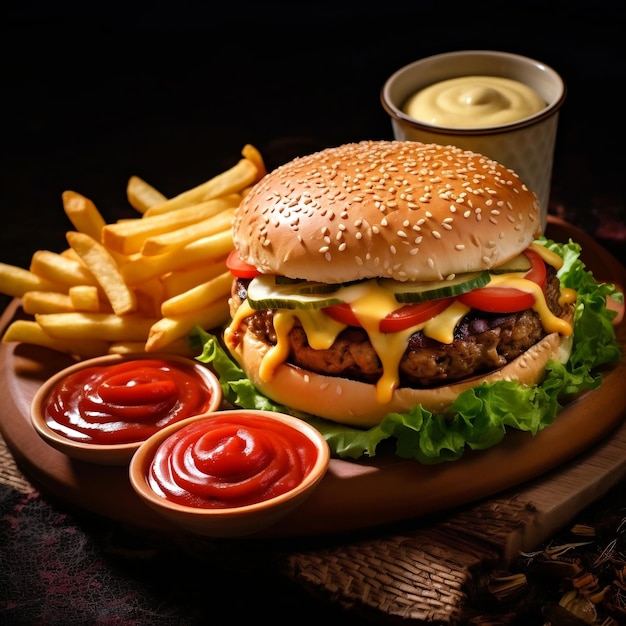 Imágenes HD de fondo de hamburguesa