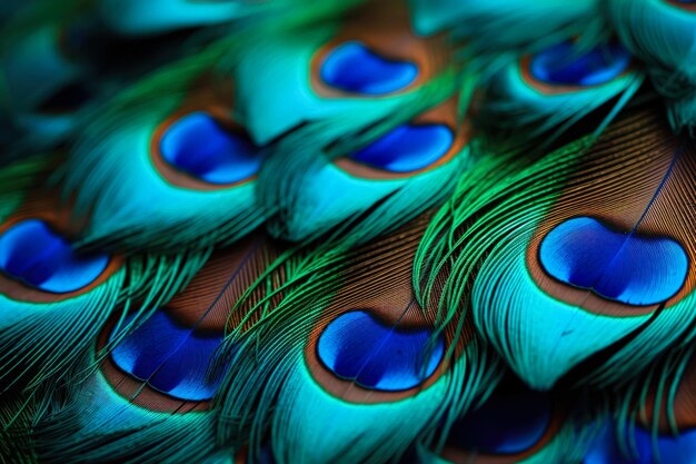 Imágenes macro que revelan los impresionantes tonos y detalles de las plumas de pavo real