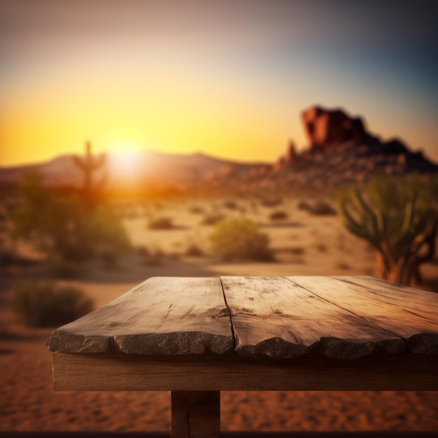 Foto imágenes de mesa de madera vacia