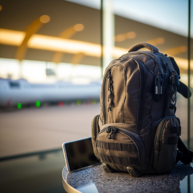 Imágenes de mochila esperando el tren