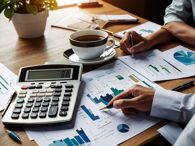 Imágenes perspicaces de planificación financiera profesional