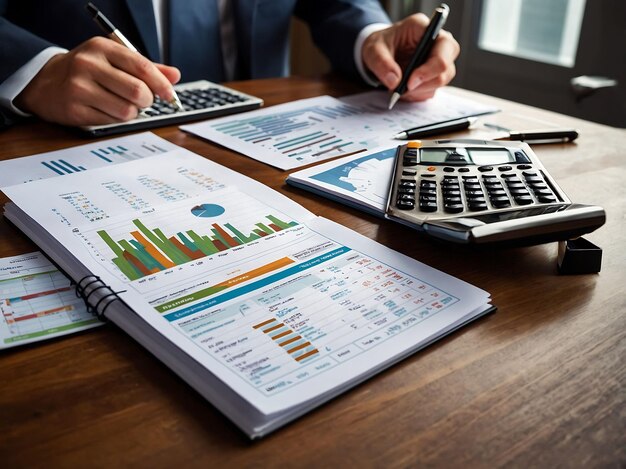 Imágenes perspicaces de planificación financiera profesional