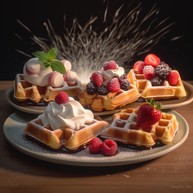 Imágenes de productos Waffles de alta calidad 4k ultra hd