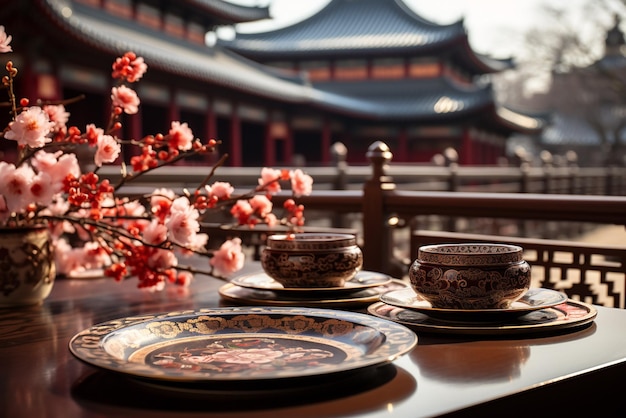 imágenes de la rica cultura y los edificios tradicionales de China
