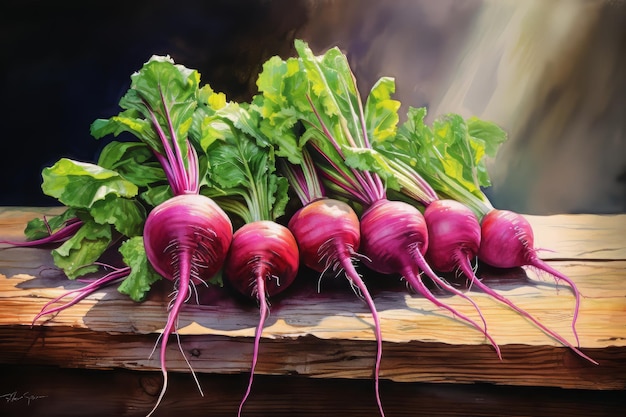 Foto imágenes de verduras con acuarelas