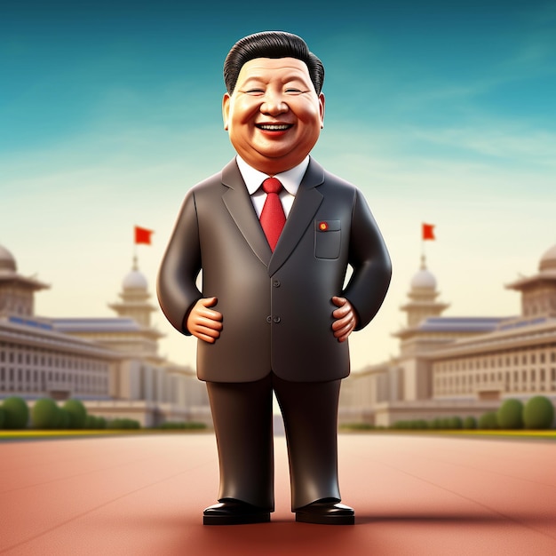 Foto imágenes de xi jinping ai imágenes de dibujos animados en 3d de xi jinping imágenes de xi jinping