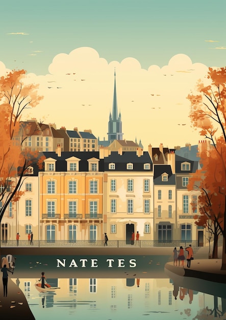 Imagens cativantes um retrato vibrante da cidade de nantes