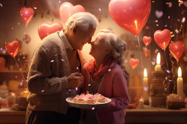 Foto imagens comoventes de gerações celebrando val 00338 00