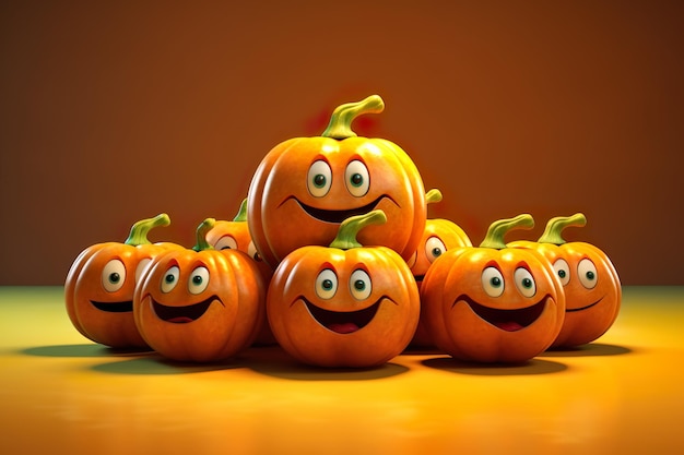 Imagens de abóbora de Halloween incríveis e elegantes e arte de abóbora de terror Bela criatividade de Halloween