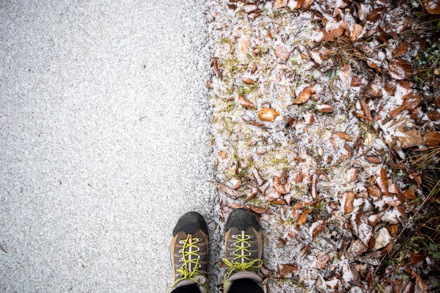 Imagens de Bled, Eslovênia, no outono e inverno