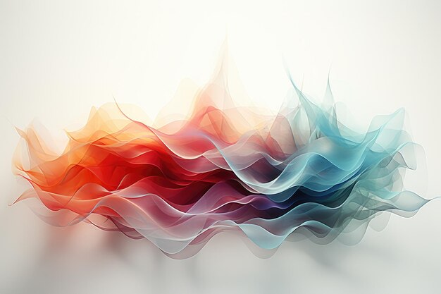 Imagens de design de papel de parede de fundo de ondas sonoras coloridas abstratas